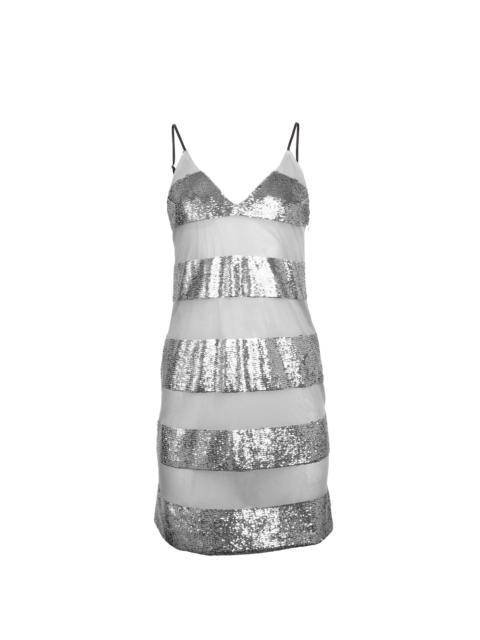 Fleur du Mal Sequin Stripe Mini Slip