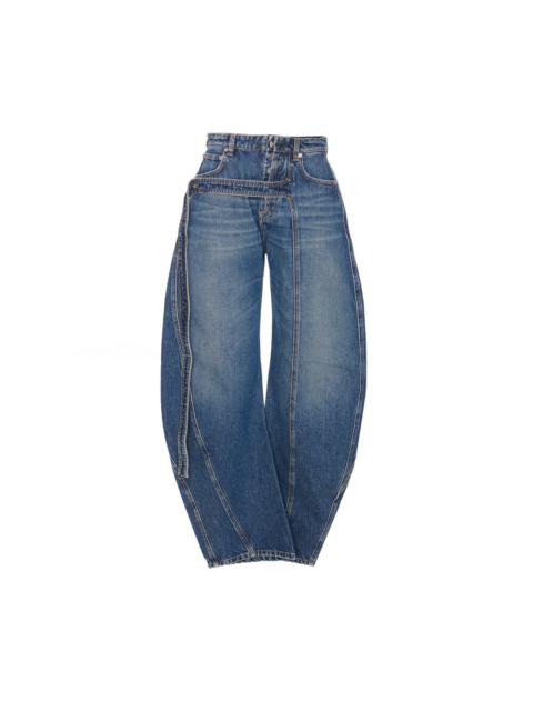 Jean Paul Gaultier Women The Blue Denim Strap Jeans