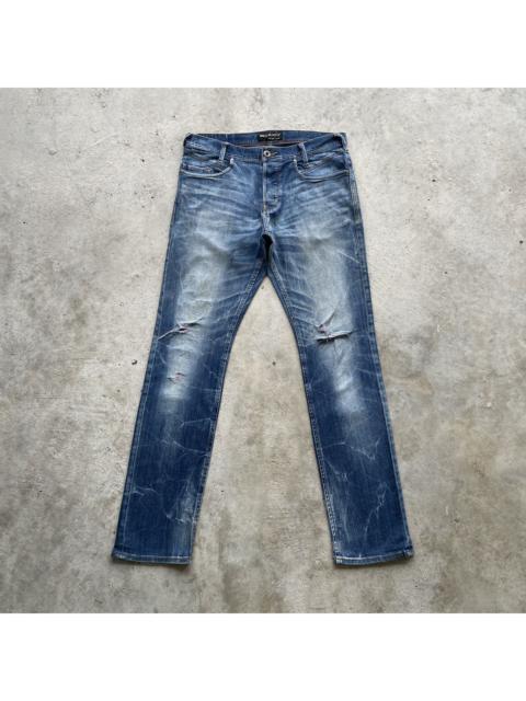 Other Designers Japanese Brand - Vintage Back Number Distressed Faded Jeans Pants Denim W33