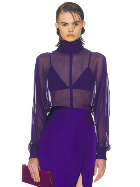 Alejandra Alonso Rojas Turtleneck Blouse