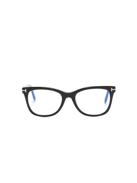 FT5986B oval-frame glasses