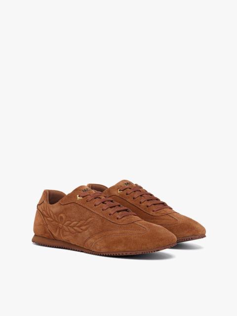 MCM Federlite Lo Sneakers in Laurel Suede Leather