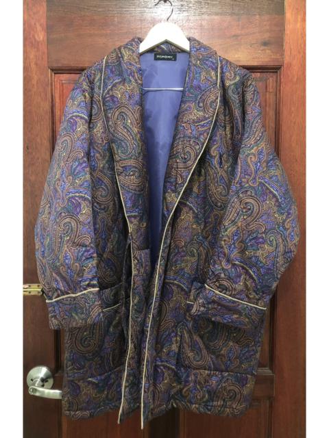 Archival Clothing - Yves Saint Laurent Paisley Quilted Buttonless Cardigan