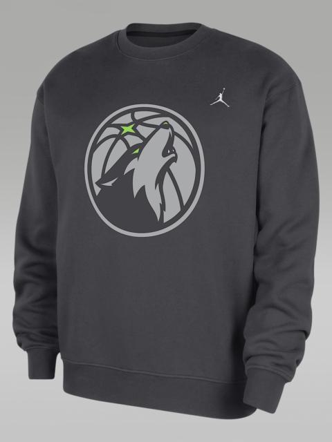 Jordan Minnesota Timberwolves Statement Essentials Men's Jordan NBA Fleece Crew-Neck Sweatshirt