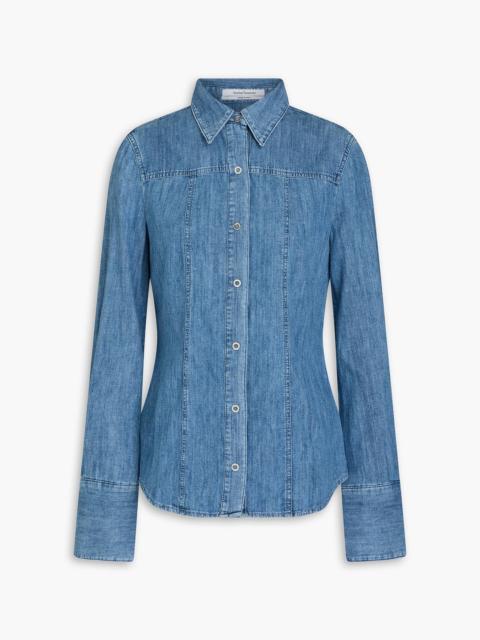 Another Tomorrow Cotton-chambray shirt