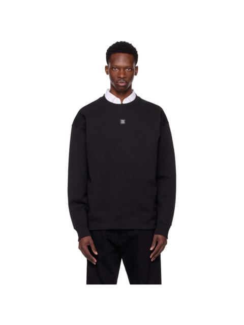 HUGO Black Stacked Logo Badge Sweatshirt
