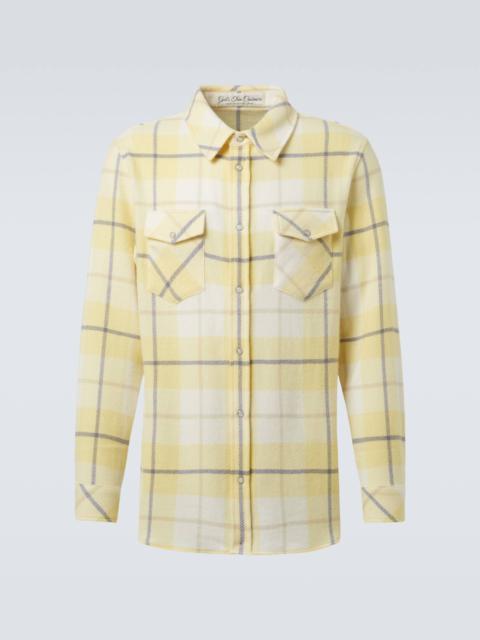 God’s True Cashmere Dreamer plaid cashmere shirt