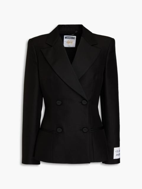 Moschino Double-breasted crepe blazer
