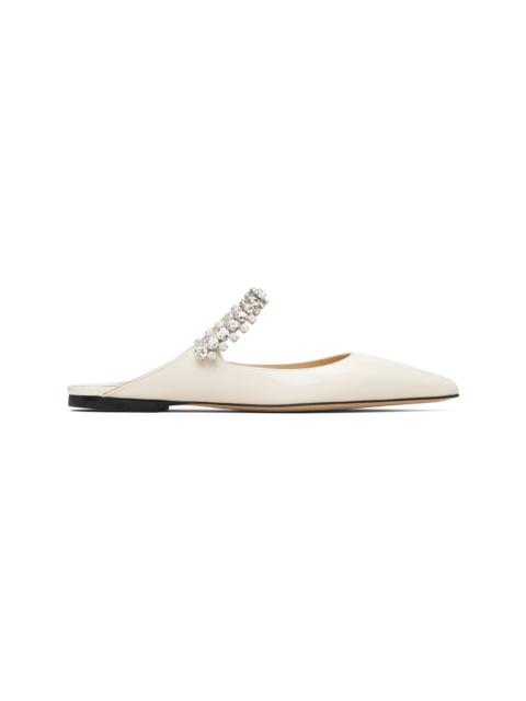 JIMMY CHOO SSENSE Exclusive Off-White Bing Slip-on Flats