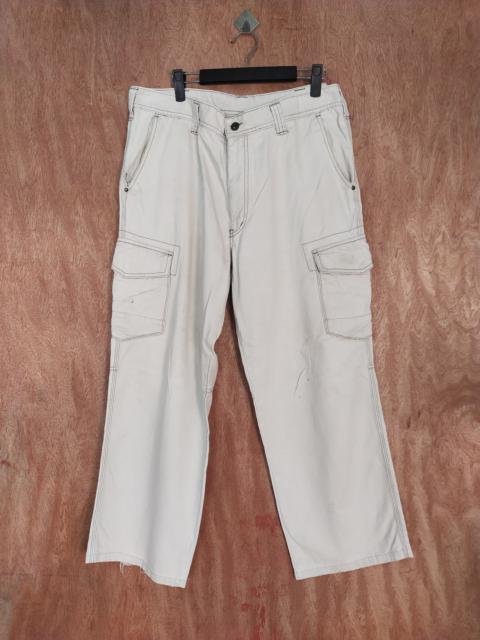 Other Designers Stay Dirty - Even River white thrashed utility cargo pants #S128