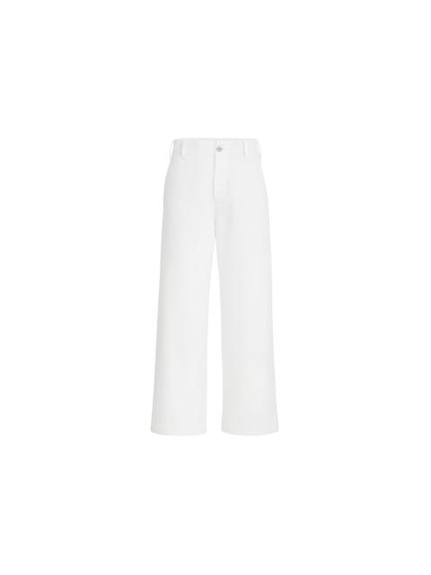 Brunello Cucinelli Brunello Cucinelli Chino Crop trousers in White at Nordstrom