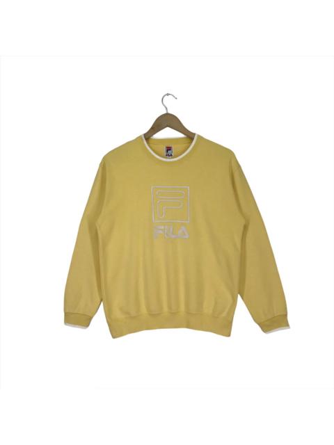Other Designers Fila - Vintage Fila Sweatshirt Big Logo Crewneck