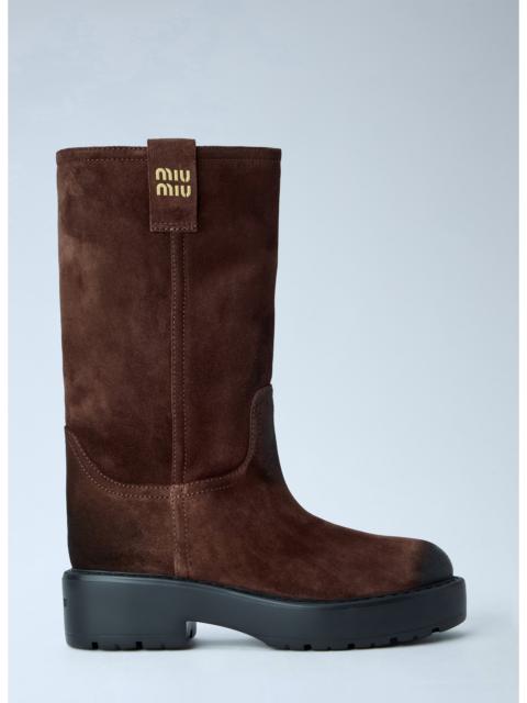 Miu Miu Miu Miu Women Suede Boots