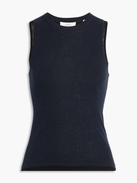 Other Designers Layered cotton-blend top