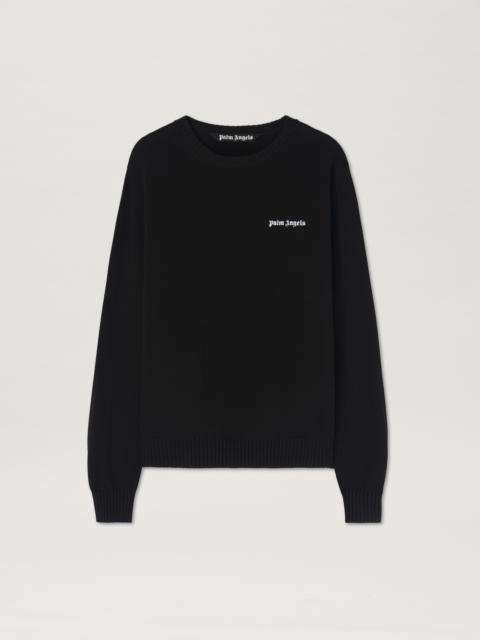 Palm Angels Embroidered Logo knit sweater