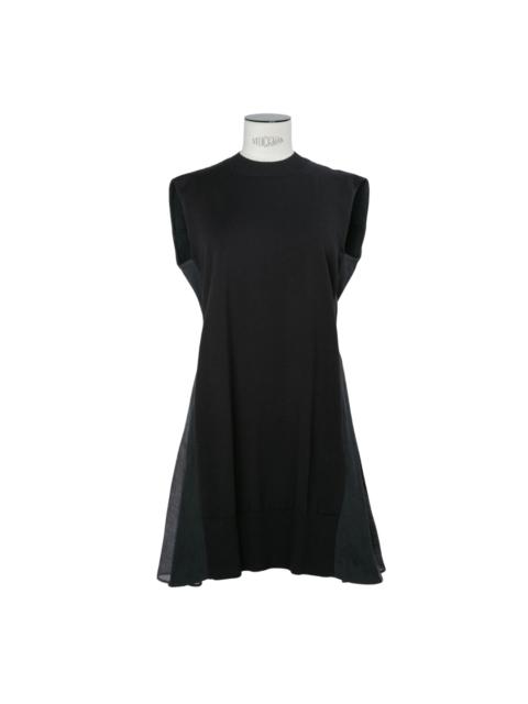 sacai Denim X Knit Dress
