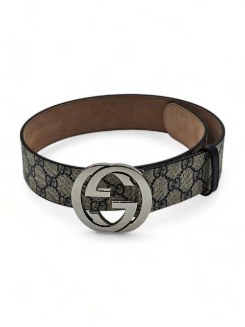 GUCCI GG Supreme Blondie Brown Blue Belt Size 70 28 601254