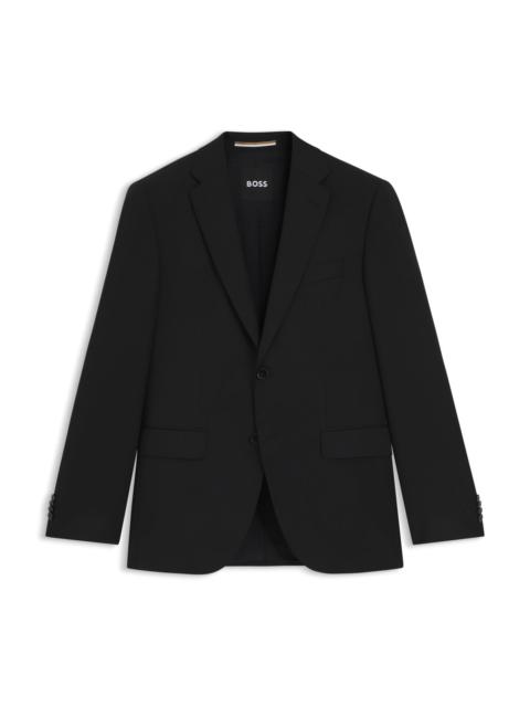 BOSS SINGLE-BREASTED JACKET IN VIRGIN-WOOL SERGE