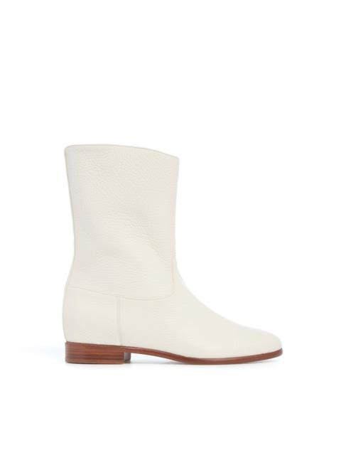GABRIELA HEARST Tina Ankle Boot in Ivory Textured Leather