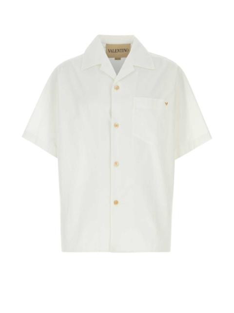 Valentino Valentino Garavani Men White Poplin Shirt