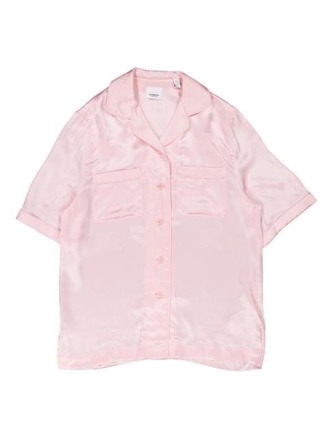 Burberry Burberry Ekd Jacquard Silk Pyjama Shirt