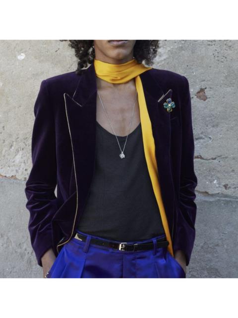 Saint Laurent Velour Blazer in Medium