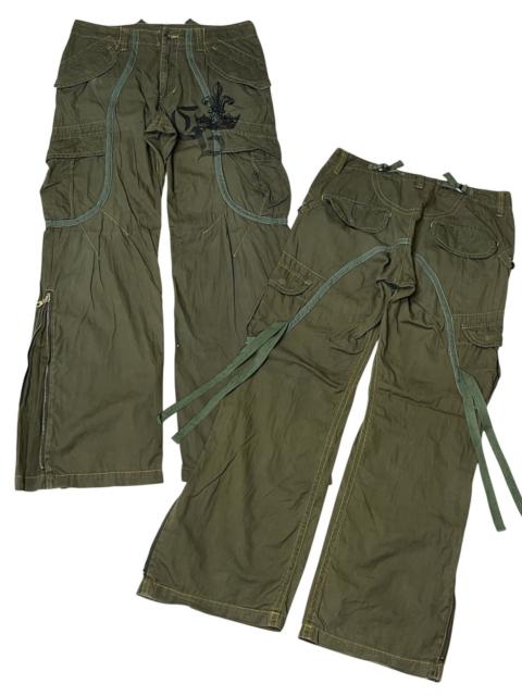 Other Designers Japanese Brand - 🔥Japanese CRYSTAL BUSH bondage military style cargo pants