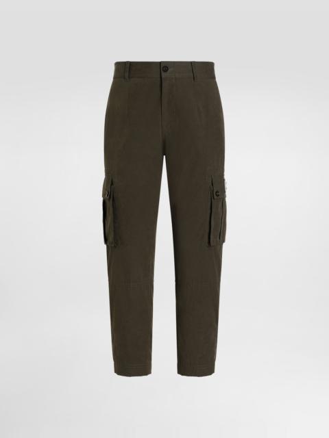 Dolce & Gabbana Waxed faille trousers