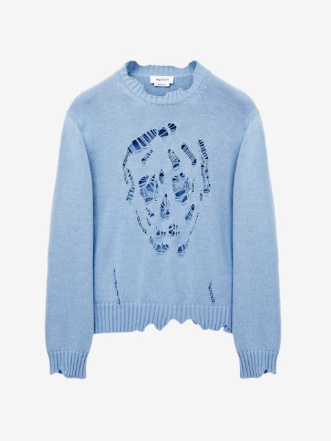 Alexander McQueen Distressed Skull Jumper