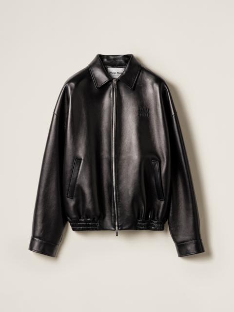 Miu Miu Plongé nappa leather jacket