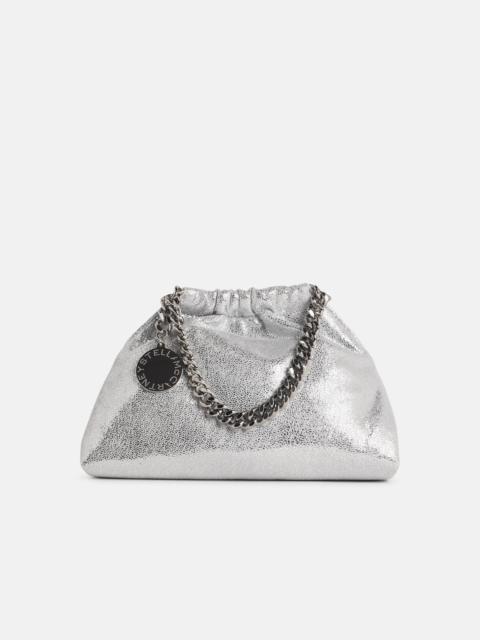 Stella McCartney 'FALABELLA COULISSE' MINI BAG IN SILVER 'SHAGGY DEER'