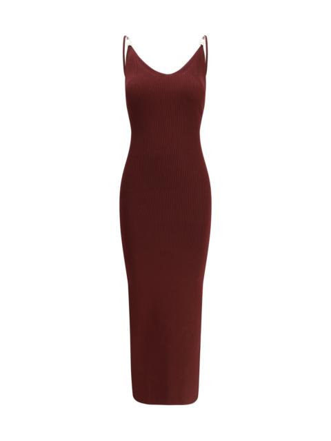 VERSACE Versace Safety Pin Slip Midi Dress