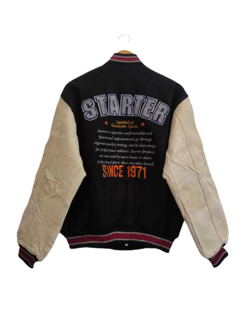 Other Designers 🔥STARTER WOOL LEATHER VARSITY JACKET