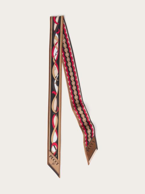 PUCCI GIRANDOLE AND PAPIRO PRINT SILK TWILL SCARF
