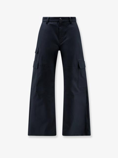 BALENCIAGA Balenciaga Straight Fit Cargo Cotton Trousers Black