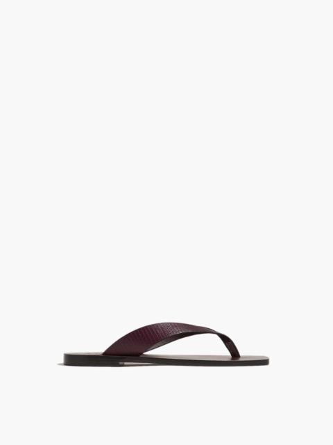A.EMERY Kinto Sandal in Mulberry Lizard
