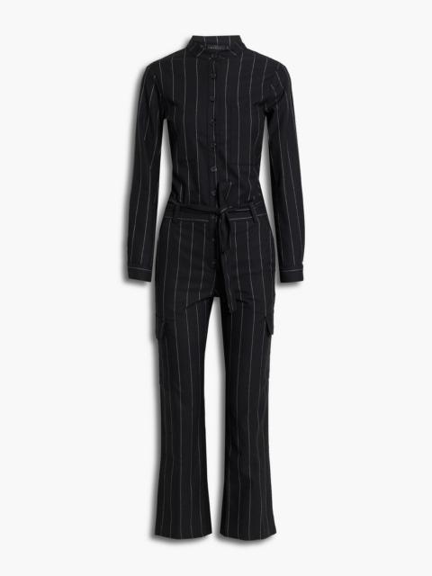 Other Designers Pinstriped crepe jumpsuit