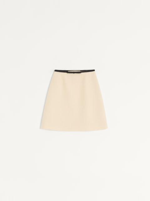Valentino PLAIN WOOL TWEED SKIRT