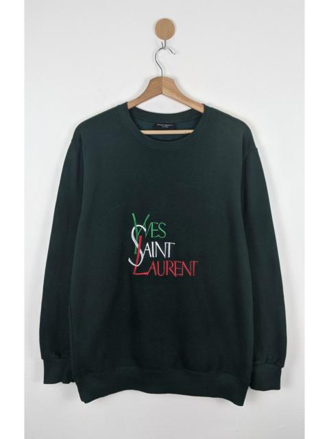 SAINT LAURENT Yves Saint Laurent YSL Pour Homme Embroidery Sweatshirt