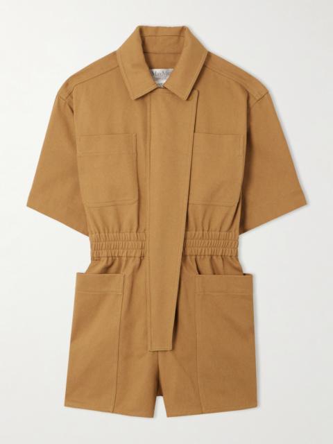 Max Mara Cotton-drill Playsuit