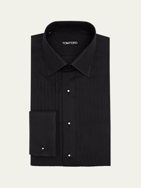 TOM FORD Men's Voile Plisse Pastron Dress Shirt