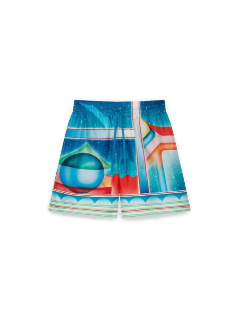 CASABLANCA Galaxy Court Silk Shorts