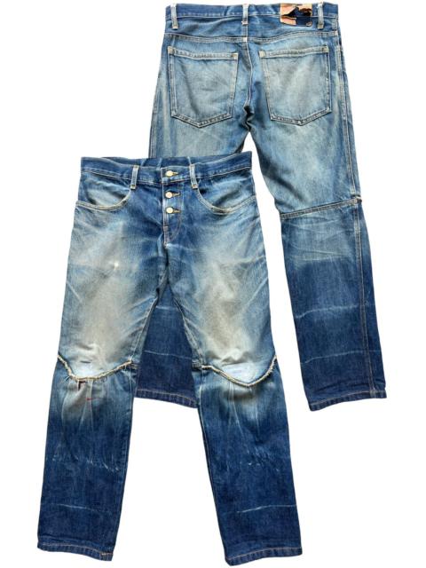 Other Designers Japanese Brand - Pick💥 Vintage Japan Distressed Rusty Denim Jeans 34x31