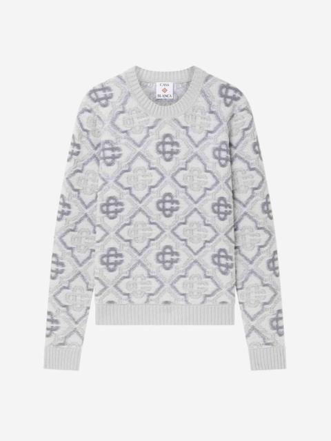 CASABLANCA MONOGRAM KNIT SWEATER