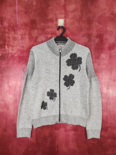 Other Designers Japanese Brand - Marie Claire-Four Leaf Clover Gray Sweater