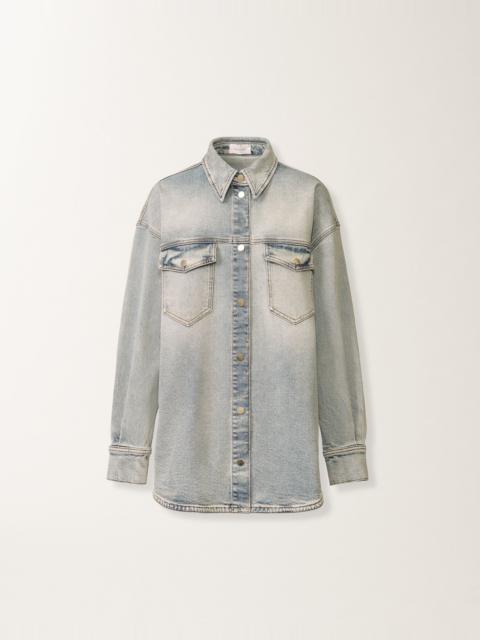 FABIANA FILIPPI Water-marbled denim shirt