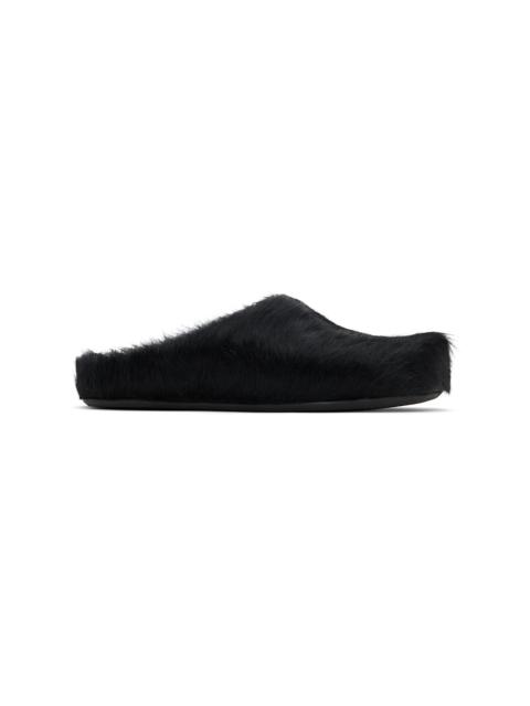 Marni Black Fussbett Sabot Slip-on Loafers