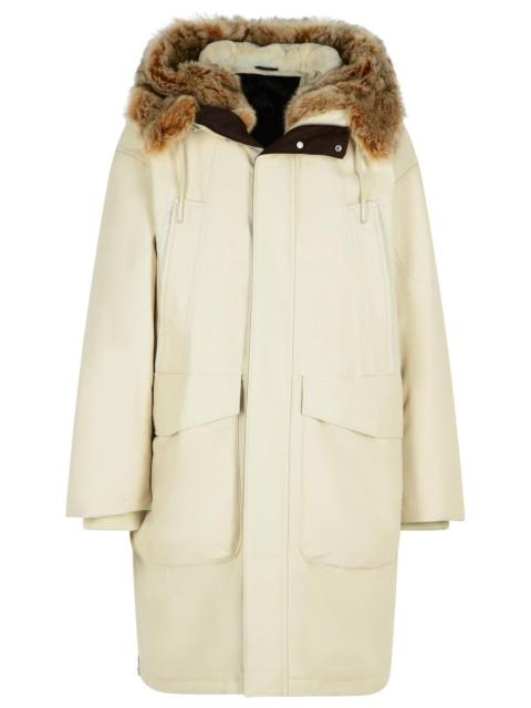 MOOSE KNUCKLES Moose Knuckles 'Dawson' Cream Cotton Blend Parka Men