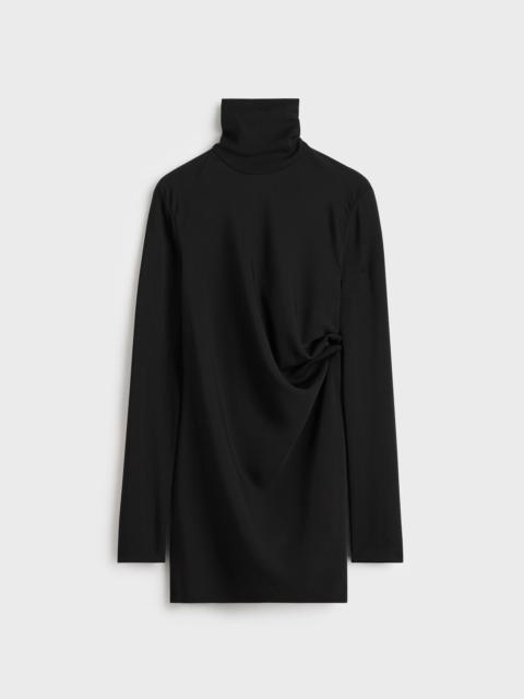 TOTEME High-neck twist blouse black