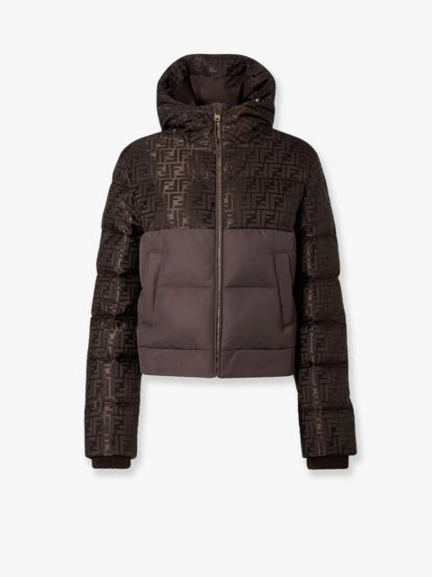 FENDI Fendi Ff Jacquard Nylon Down Jacket